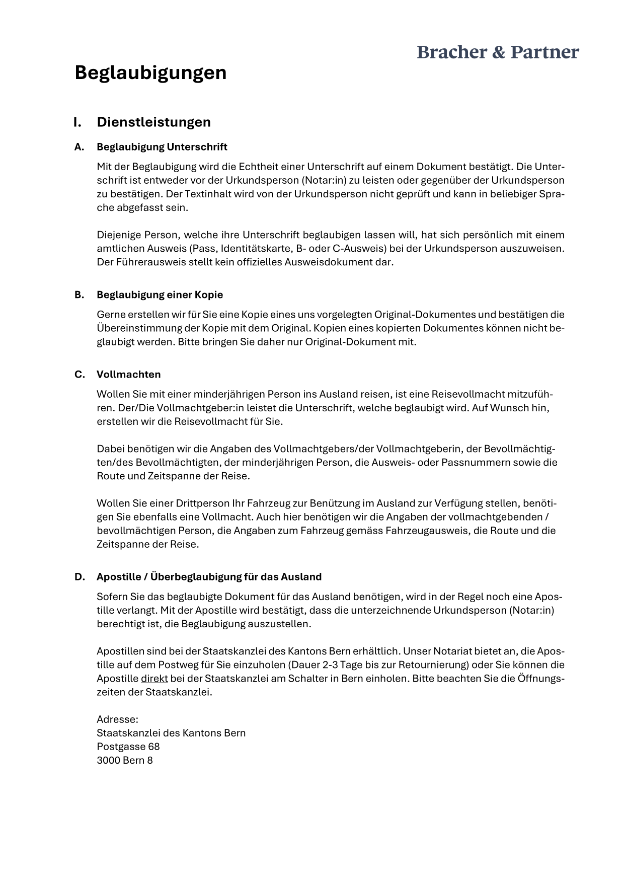 Merkblatt Beglaubigungen